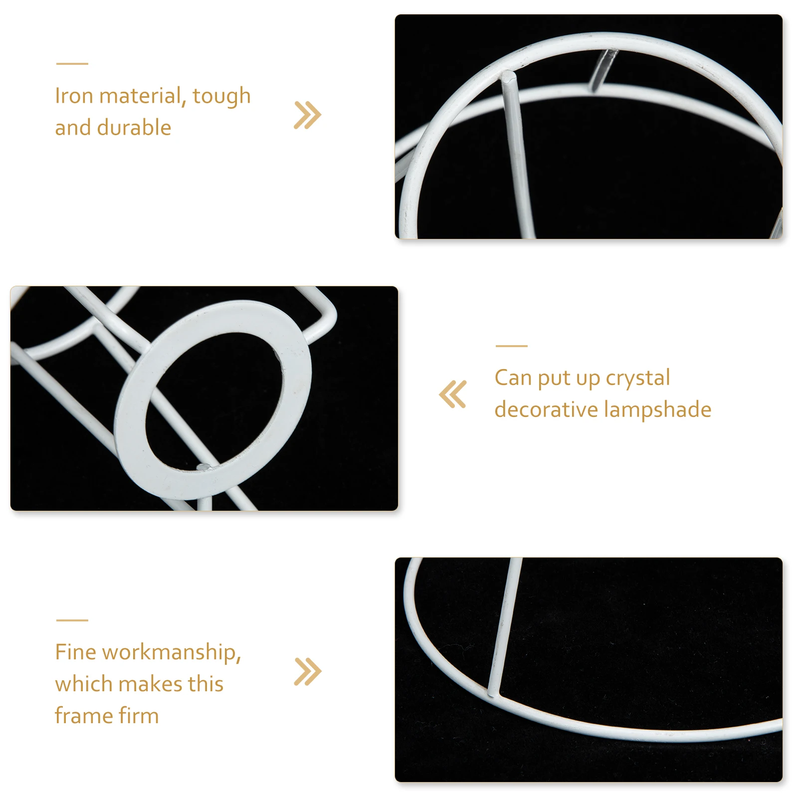 

Retro Lampshade Frames Iron Wire Shades for DIY Table Lamps Chandeliers Round Square Metal Craft Projects Home Lighting