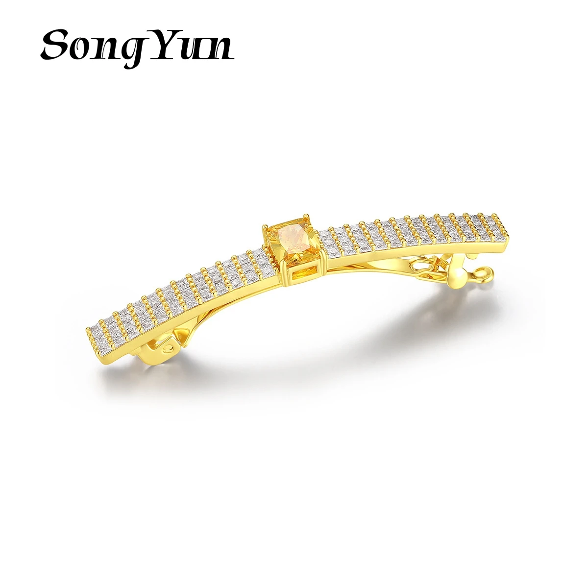 

Ювелирные изделия SongYun: Заколка для волос MHT из меди с цирконом, высококачественный женский аксессуар, украшение для волос, шпилька для волос