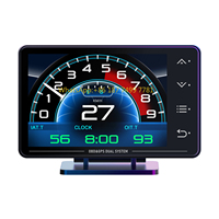 Factory Direct XS Car OBD2 Gauge Auto Speedometer Touch Button GPS HUD Head up Display LCD Meter with Alarm .s