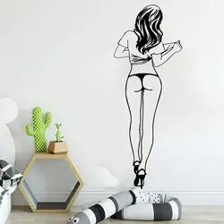 Large Sexy Girl Wall Sticker Bedroom Couple Wedding Sexy Boss Beauty Girl Wall Decal Vinyl Home Decor