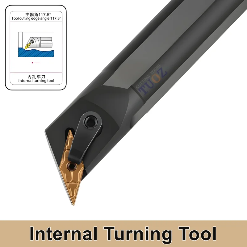 TUOZ MVQNR Internal Turning Tool Holder S20R-MVQNR16 S20R-MVQNL16 S25S-MVQNR16 S25S-MVQNL16 Cnc Lathe Cutter Bar VNMG Inserts