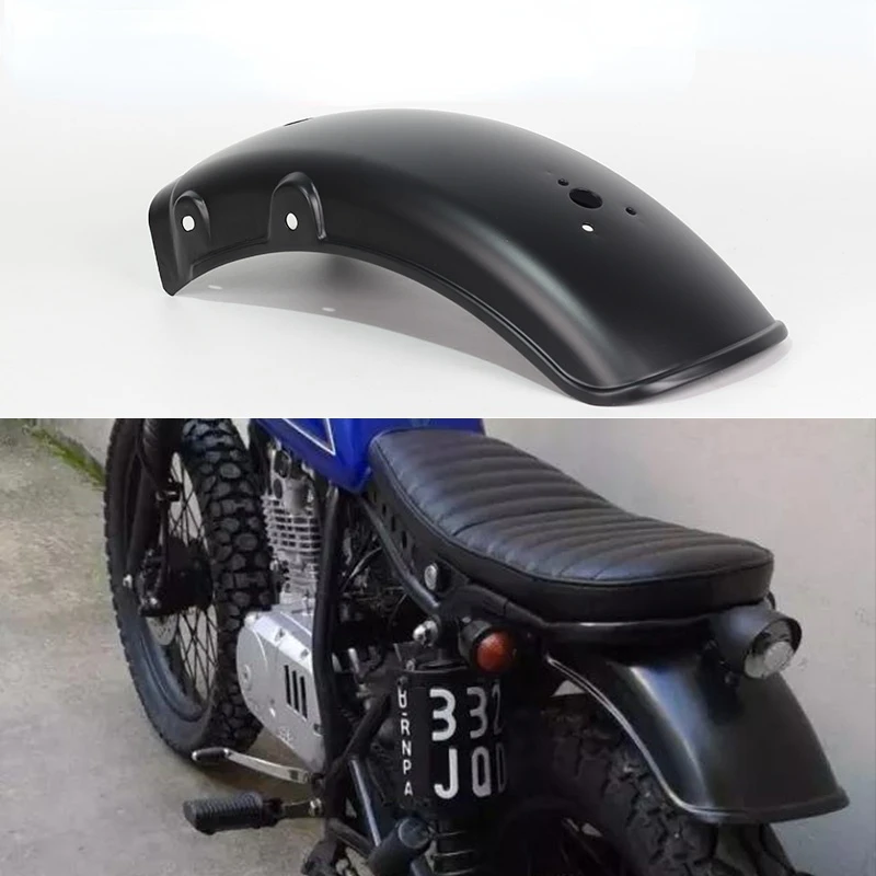 Universal Motorcycle Retro Black Front Rear Fender Retro Mudguard Cover Metal Protector For Suzuki GN125 GN250 GN 125cc 250cc