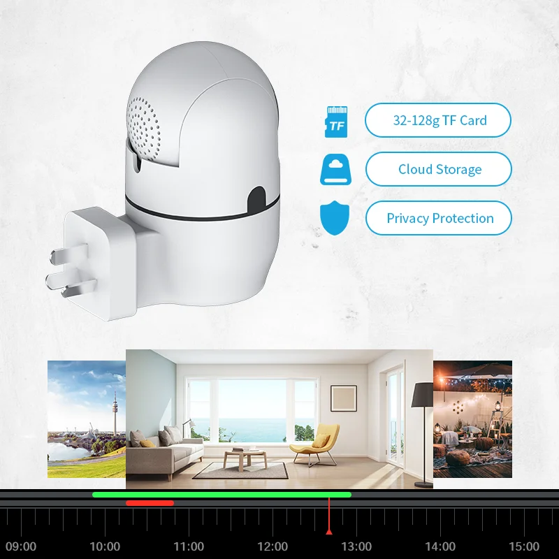 2MP 1080P Yoosee APP P2P UK/EU/US Plug PTZ  IP Camera Full Color AI Humanoid Detection Home Security CCTV Baby Monitor