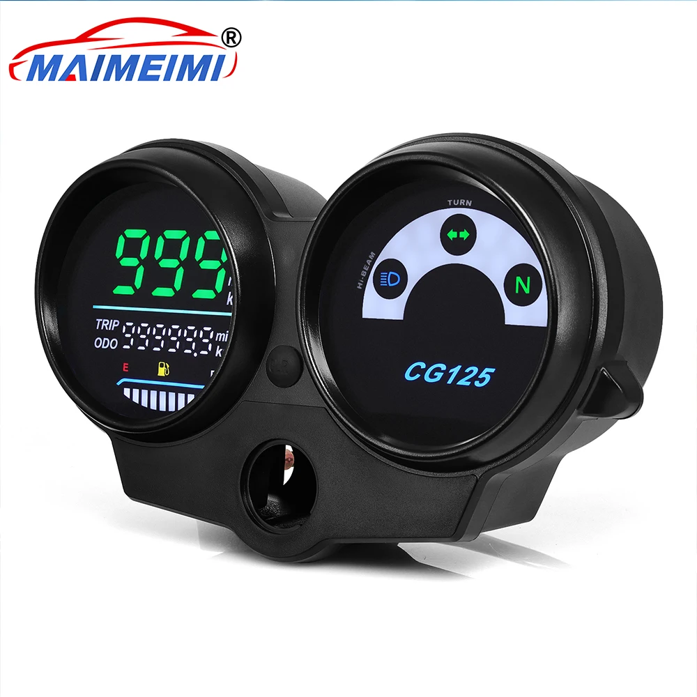Velocímetro digital para motocicleta, painel medidor de combustível para brasil honda cg125 ano 2000 a 2008 ventilador 125 titan 125 2013