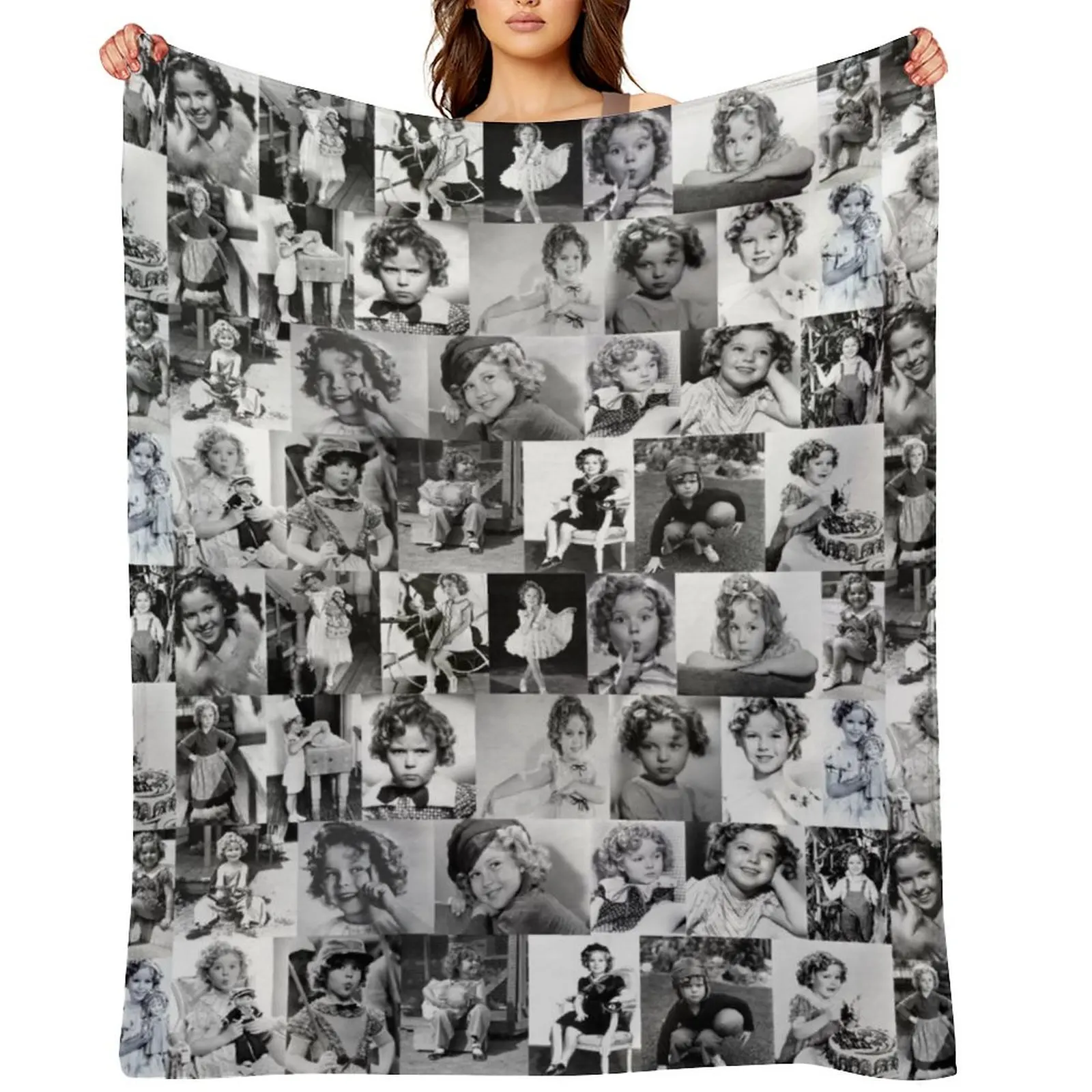 

Shirley Temple Collage Throw Blanket blankets and throws Multi-Purpose Quilt Beautifuls Blankets