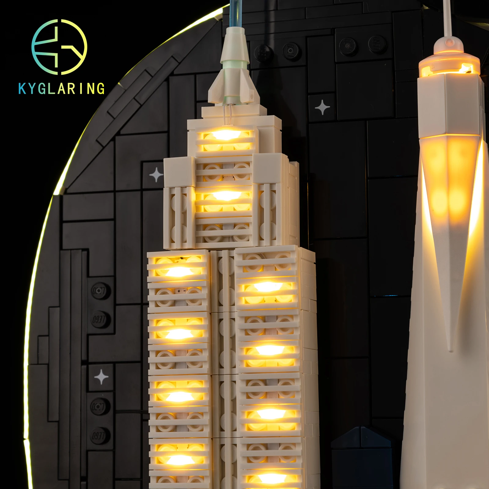 Kyglaring Led Lighting Set Diy Toys for Lego New York City – The Big Apple 21066 Building Blocks (No Model) view 2