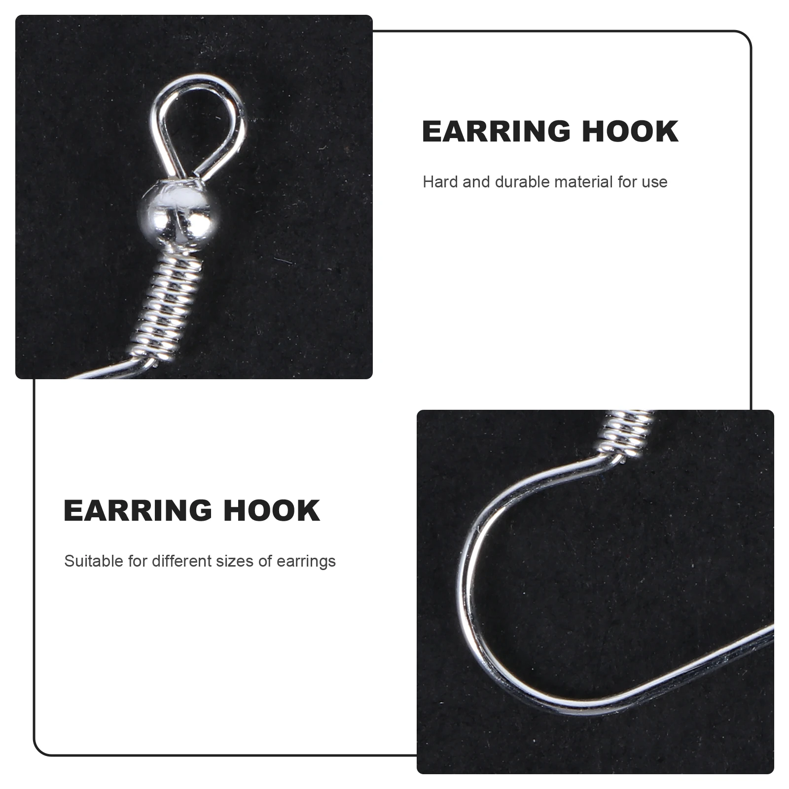 

200 шт. посеребренные крючки для сережек, прочная медная стойка для ювелирных изделий, подходит для всех размеров, серебряные серьги, поддерживающие крючки