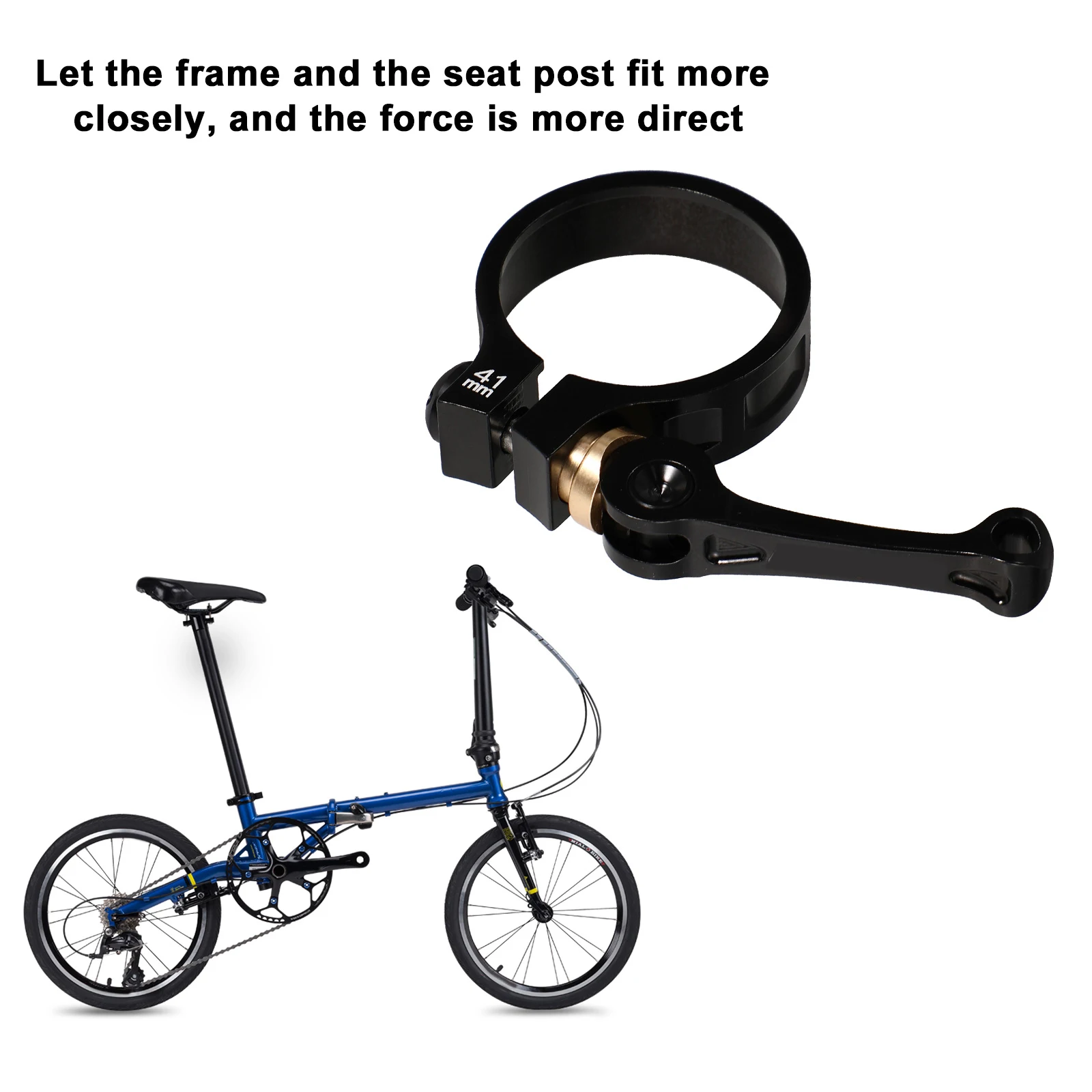 41Mm 33.9Mm Aluminum Quick Release Clamp Alloy For Folding Bike Riding Seatpost Clamp Bike Parts Seatpost Collar