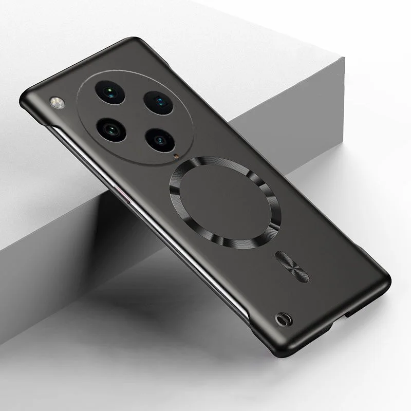 Metal Painting Frameless Case For Oppo Reno 6 8 Find X3 Neo Lite X5 X6 X7 X8 Pro X8S Plus Ultra Magnetic Wireless Charging Cover