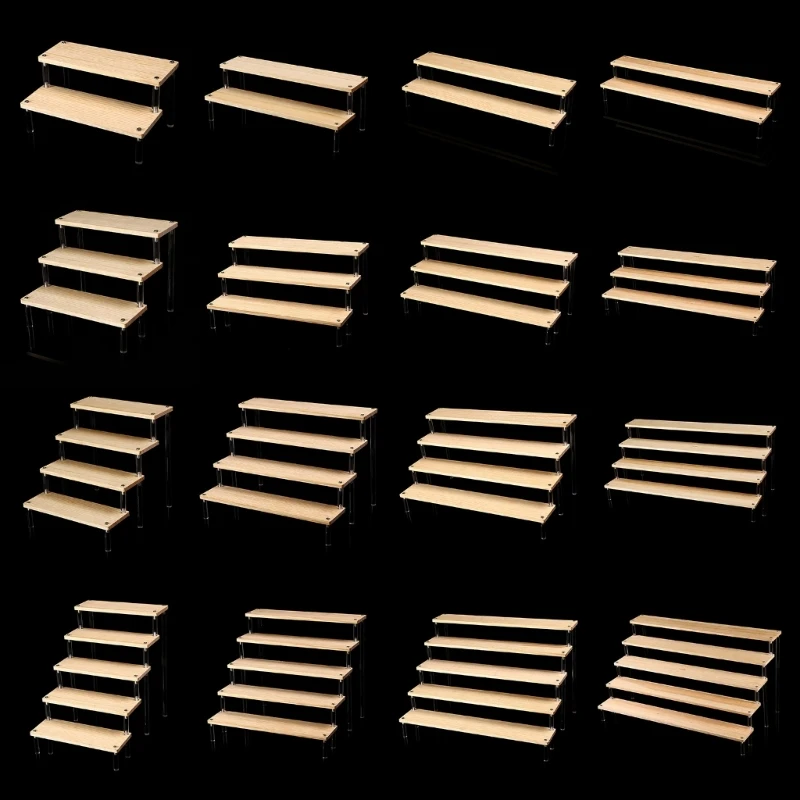 

Acrylic Display Shelf for Nail Polish Stay Organized and Stand Risers