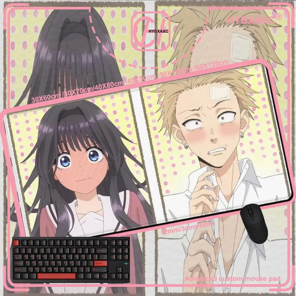 لوحة ماوس Kaoruko Waguri Anime The Fragrant Flower تزهر مع لوحة ماوس كرامة بحافة قفل مكتبية لألعاب الكمبيوتر المحمول ​   لوحة المفاتيح