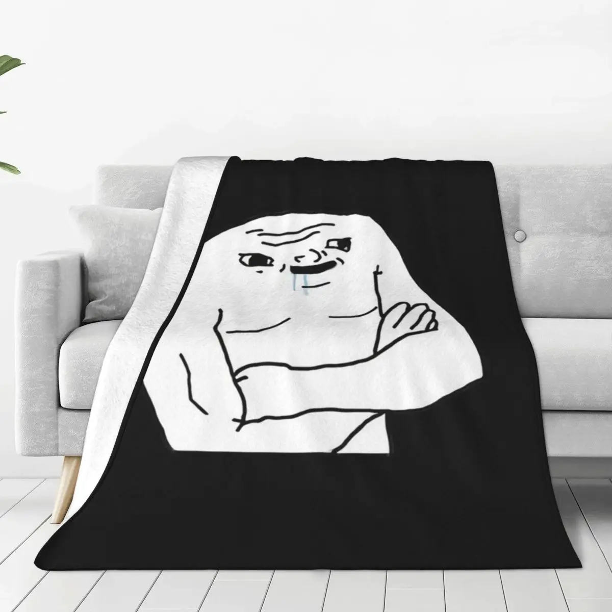 Stupid Wojak Blankets Fleece Warm Throw Blanket Sofa Throw Blanket For Couch Bedding Office Throws Bedspread Quilt