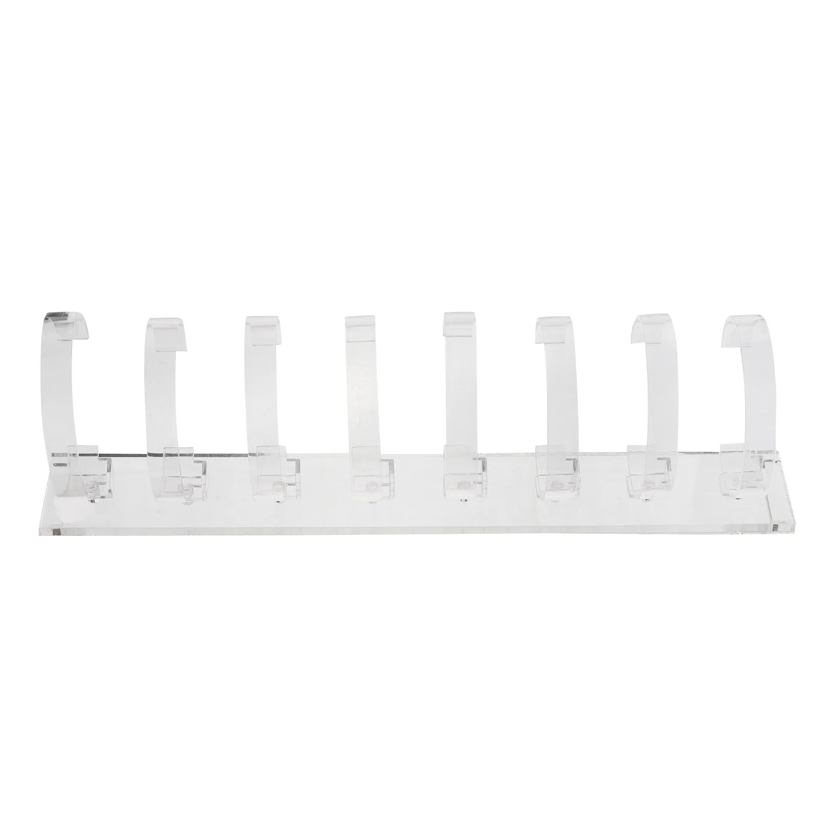 

Clear 8-Position Watch Display Stand Acrylic Wrist Jewelry Bracelet Display Rack Showcase Holder Home Store Organizer