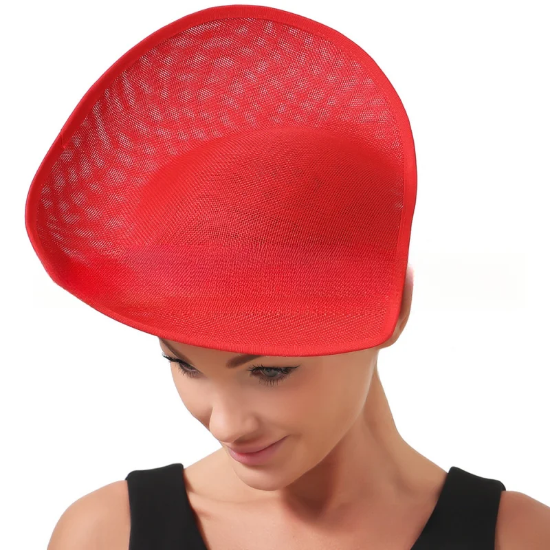 New Product Heart-Shaped Bride Style Hat Base Woman Fascinator Hats Horse Racing Club Caps 30*27CM
