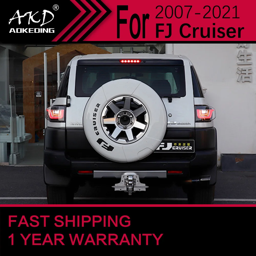 

Автомобильные фары для Toyota FJ Cruiser, светодиодный задний фонарь 2007-2021 FJ, задний стоп-сигнал, стоп-сигнал, DRL, задний ход, автомобильные аксессуары