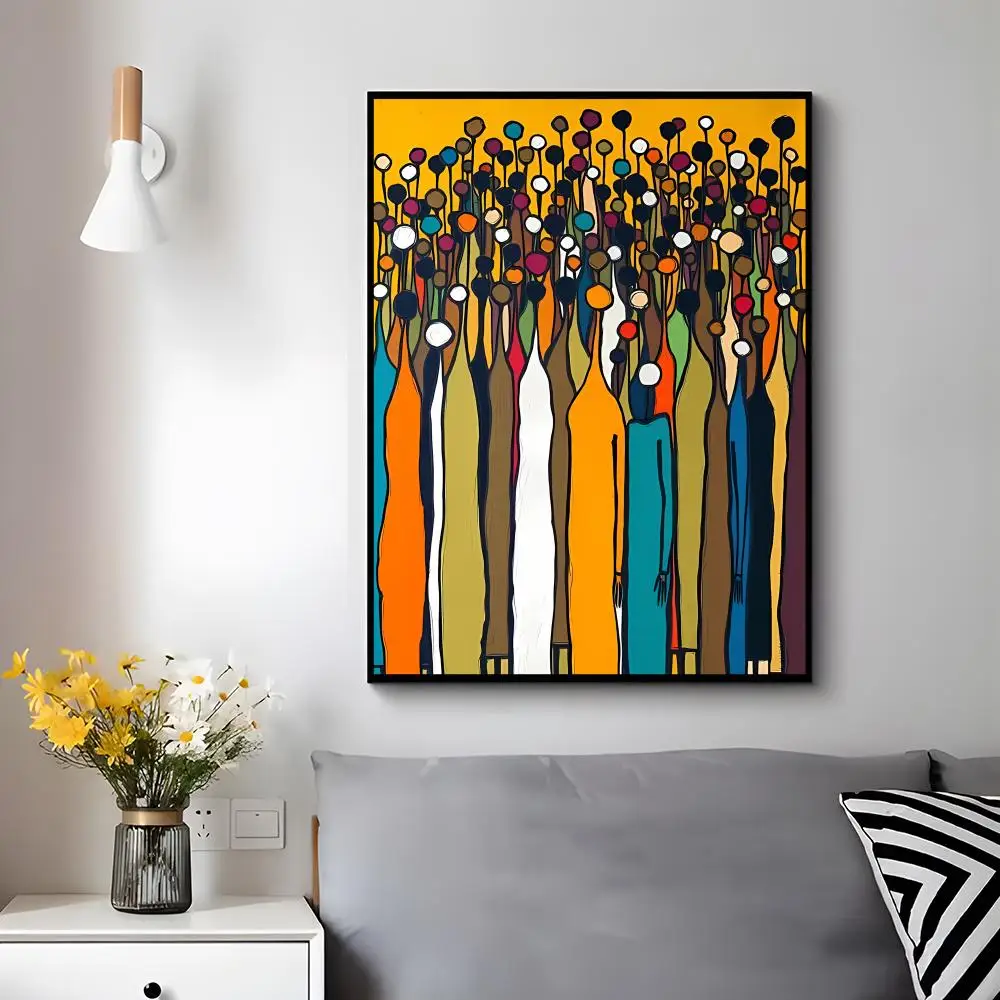 Abstract Concept A-abstract people Poster Trendy Aesthetic Wall Decor for Dorm & Bedroom