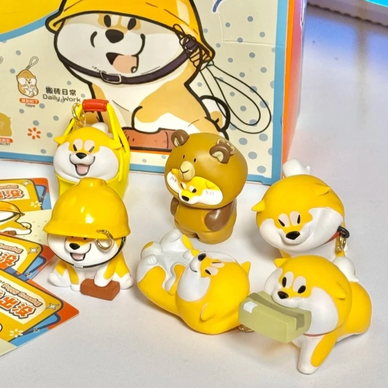 

Acai Goji Berry Puppy Dog Crossing слепая коробка модные игрушки милая фигурка куклы орнамент собака Шиба статуя сюрприз подарки для девочек