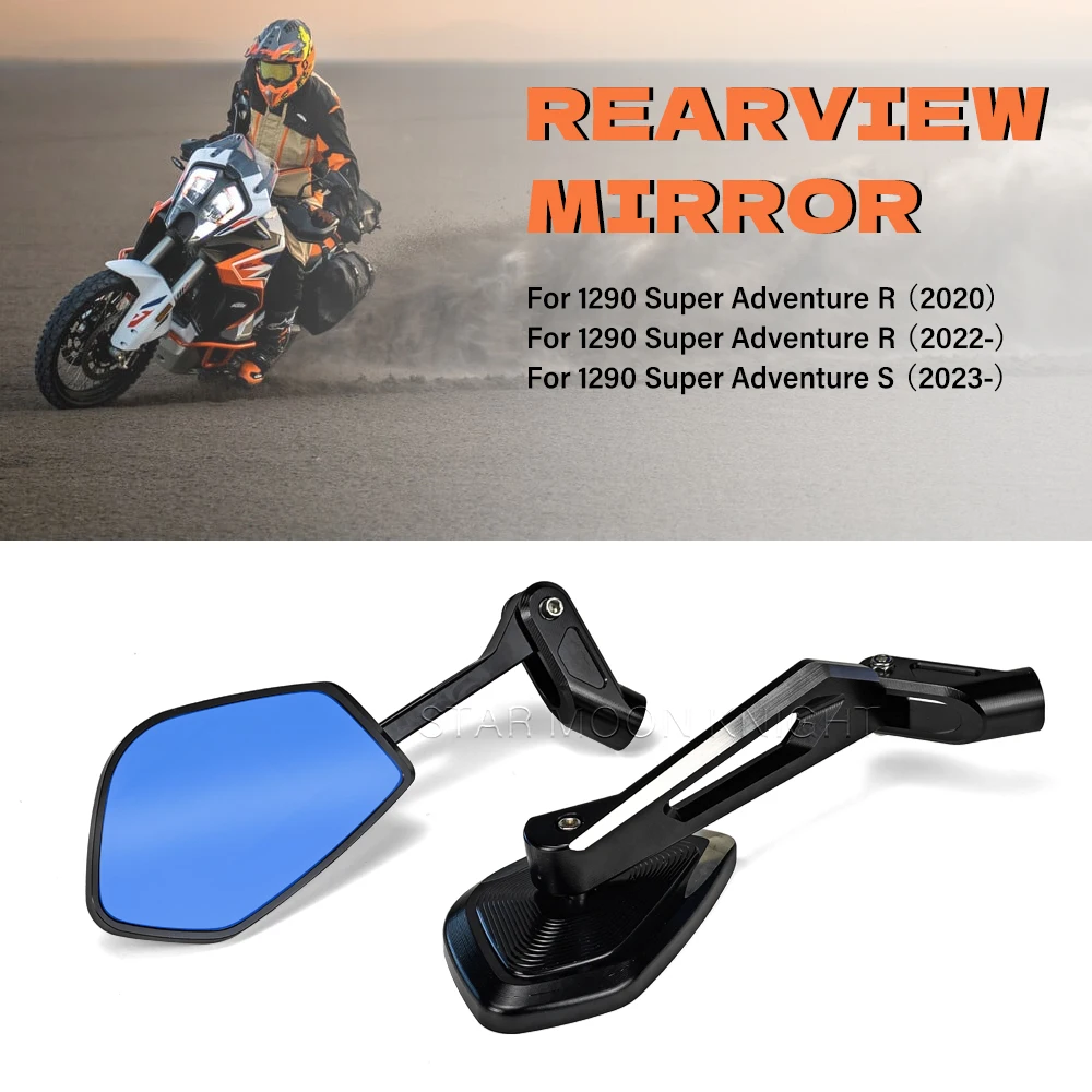 CNC Rearview Mirror For 1290 Super Adventure R (2020) (2022-) S (2023-) Motorcycle Ultra-wide-angle Folding Mirror Anti-glare