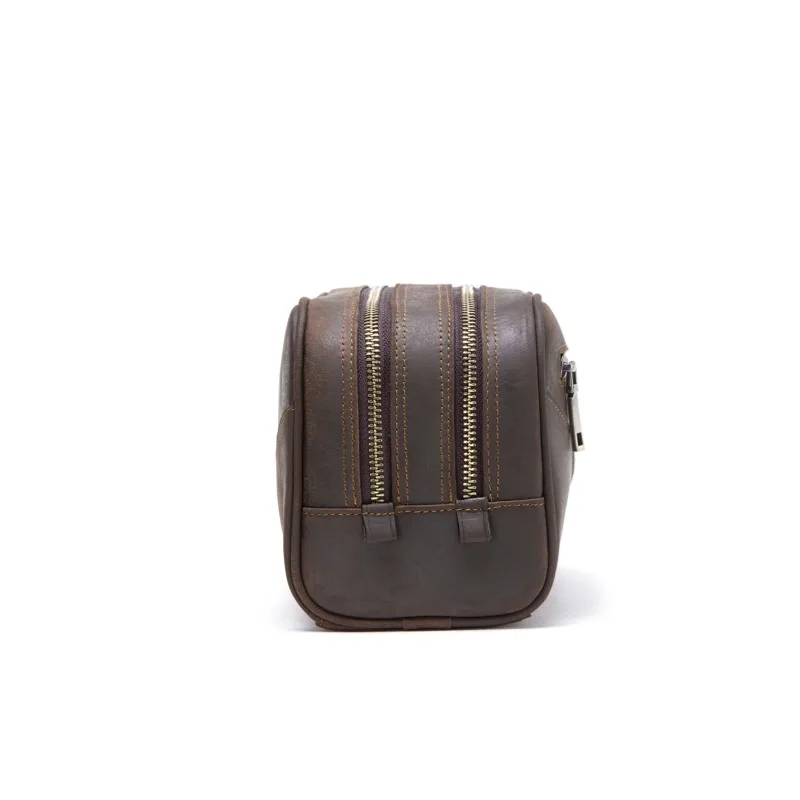 CONTACT'S Senior Genuine Leather Clutch Bags Men Double Metal Code Lock Large Capacity  Handbags Male Travel Gift Daily Bags
