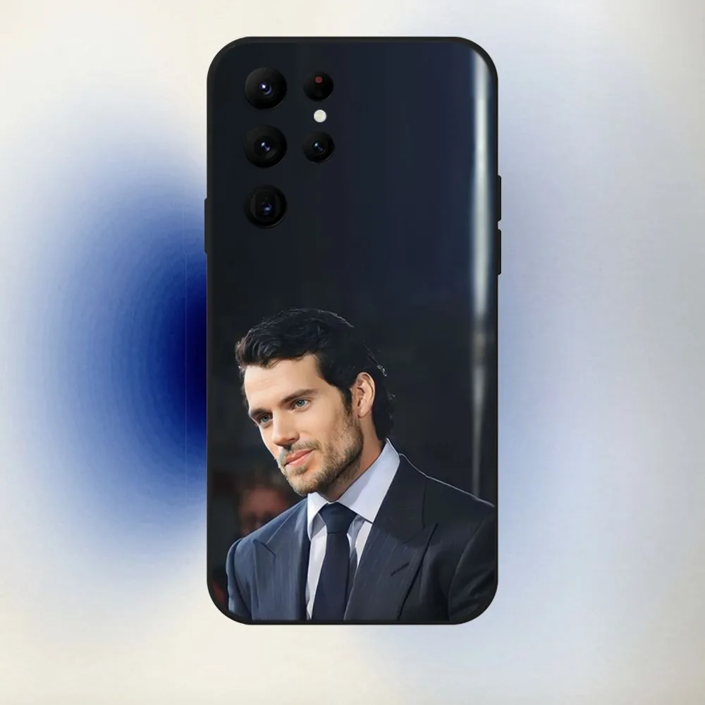 Actor H-Henry C-Cavill Phone Case For Samsung S24,23,22,30,21,10,9,Ultra,Plus,Lite,FE,5G Black Soft Case