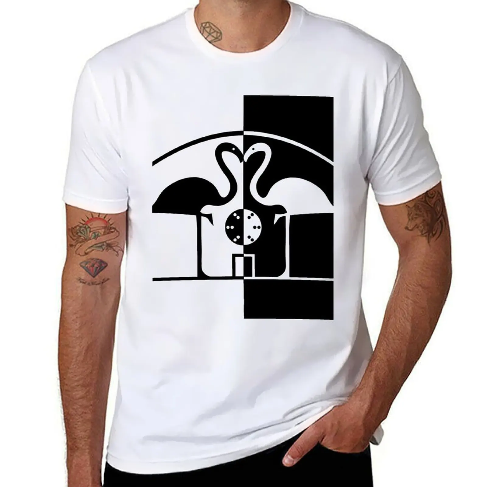 

Flamingos - George Modica-Cliff T-Shirt man t shirts for men casual cotton t shirts man 100% t shirts for man cotton T-Shirt