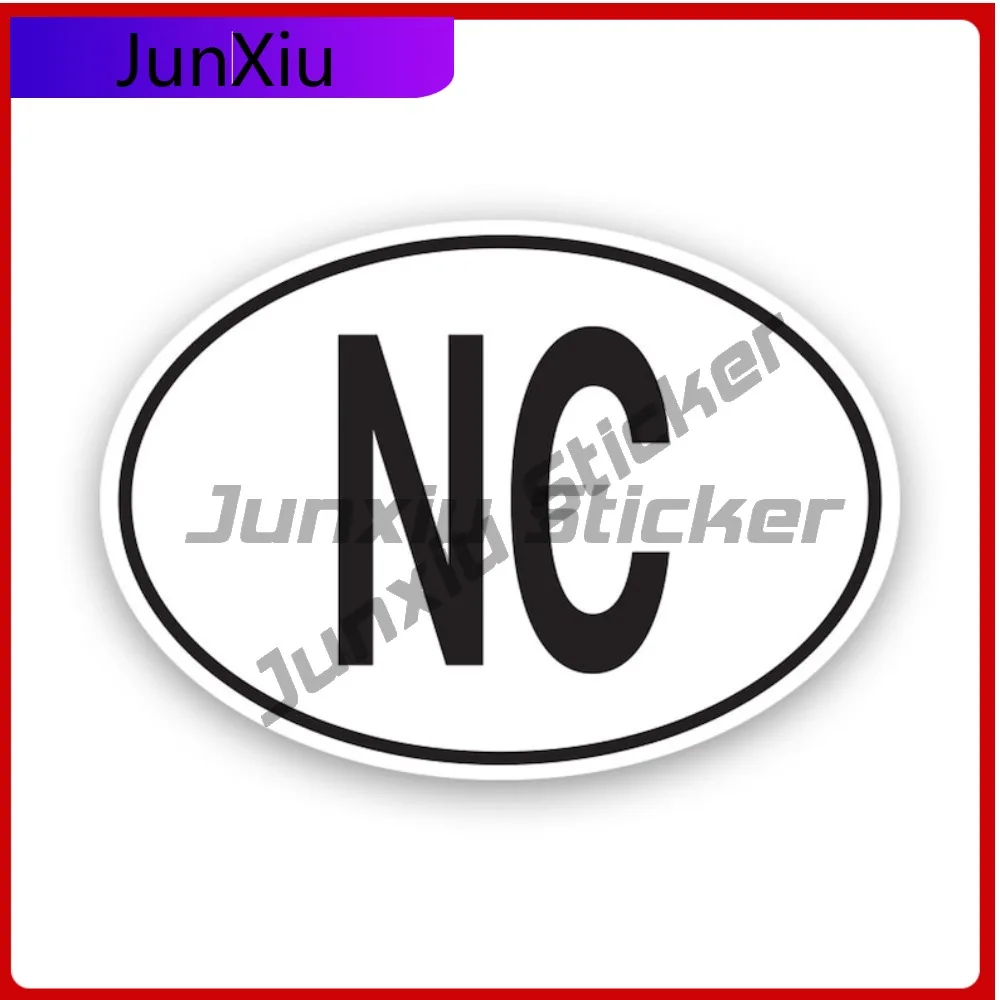 

Nc New Caledonia Country Code Oval Funny Car Waterproof Vinyl Decal For Car Windows And Trunks Unique Creative Unique Sticker