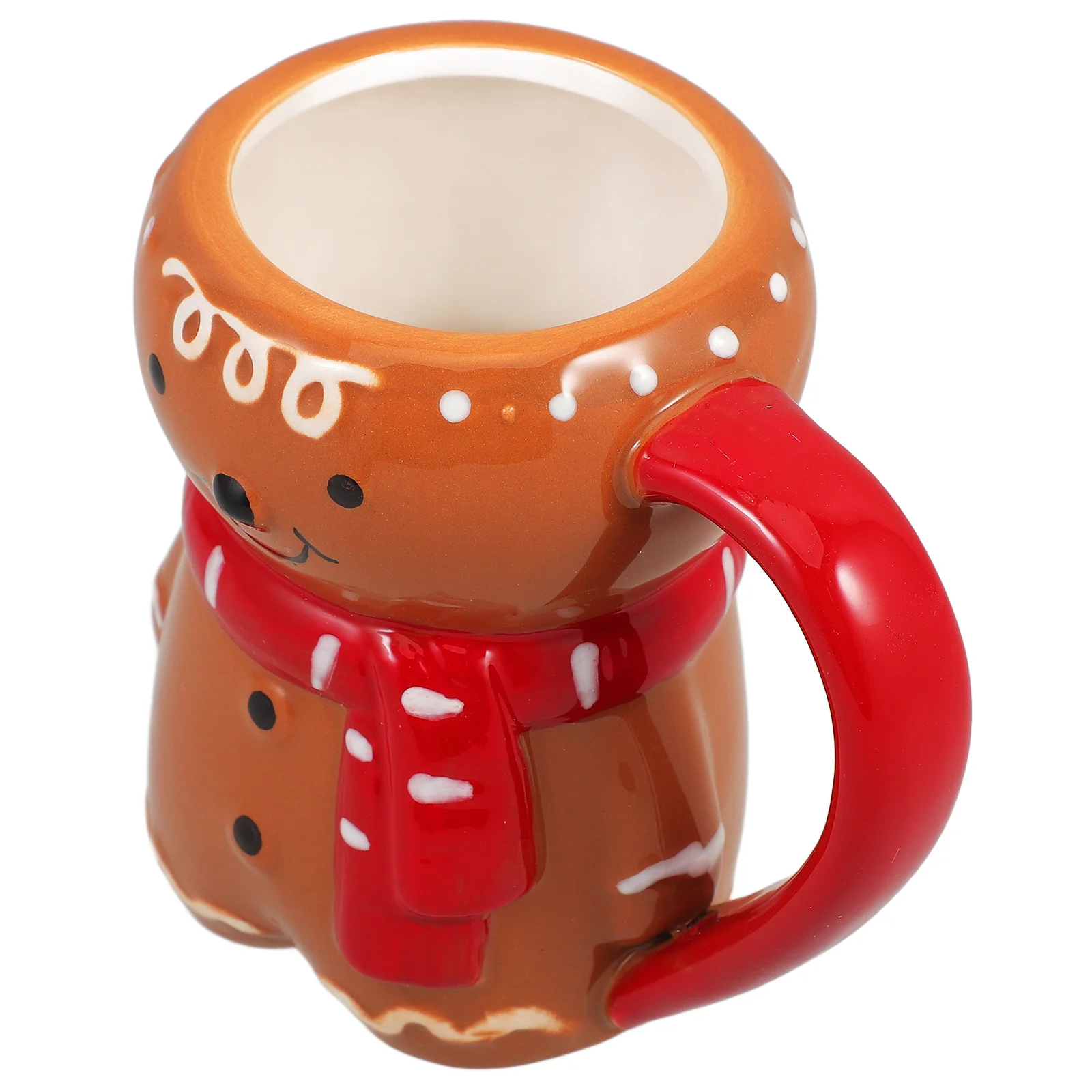 

Decorative Gingerbread Mug Ceramic Coffee Cup for Tea Water Milk Home Kitchen Holiday Gift Gingerbread Mug Christmas Coffee Cup