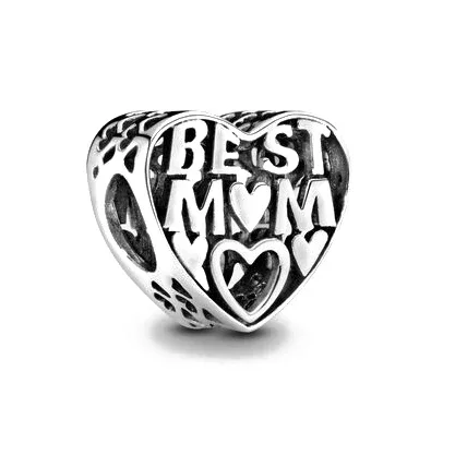 Originale 925 argento placcato madre farfalla animale fiore cuore perline Charms per Pandora braccialetto fai da te regalo gioielli donna