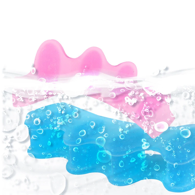 1 Pair Silicone Toe Separator Straightener Hammer Toe Corrector Five Holes Ovelapping Toes Spacer