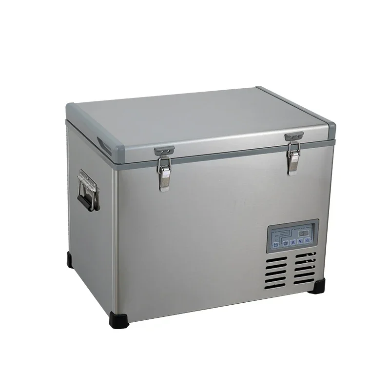 

55L camping metal car freezer ice 12v Compressor portable car fridge cooler