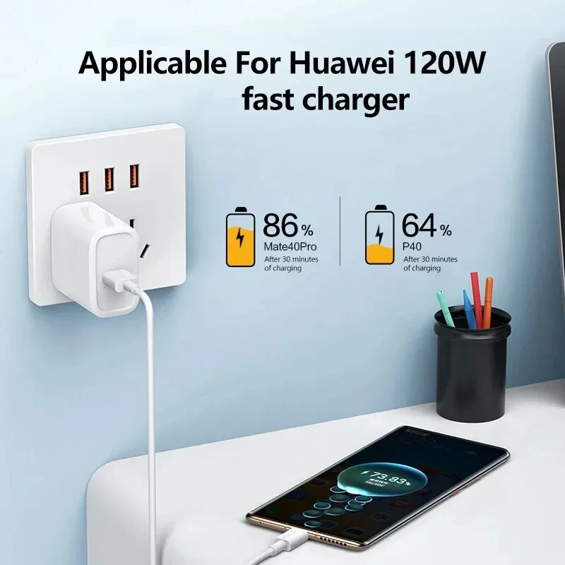 120W 10A Super szybki kabel USB typu C do Huawei Nova Honor Xiaomi Redmi POCO OPPO Realme iQOO kabel do szybkiej ładowarki USB C