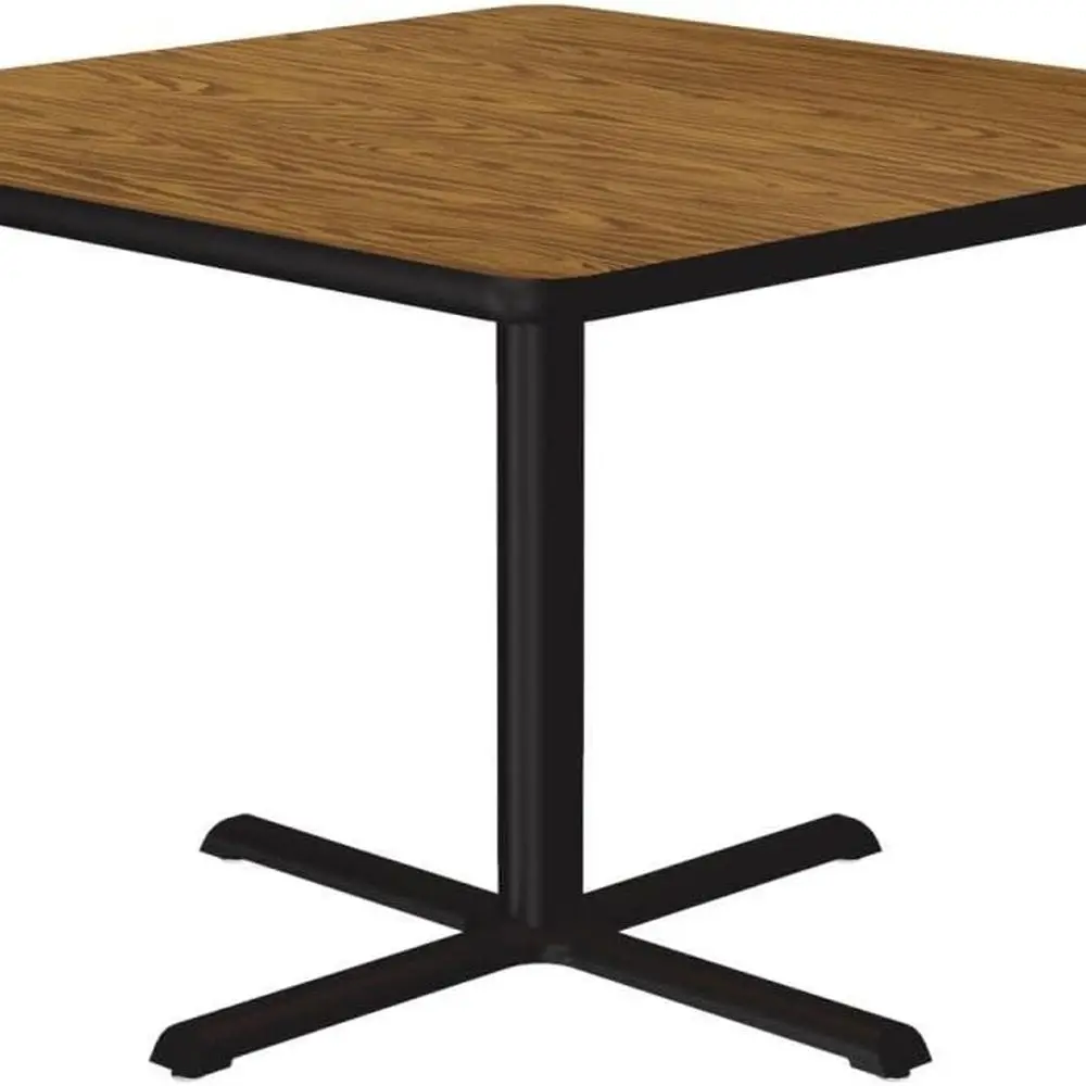 

Correll Square Laminate Cafe and Breakroom Table with Medium Oak BXT36TFS-06