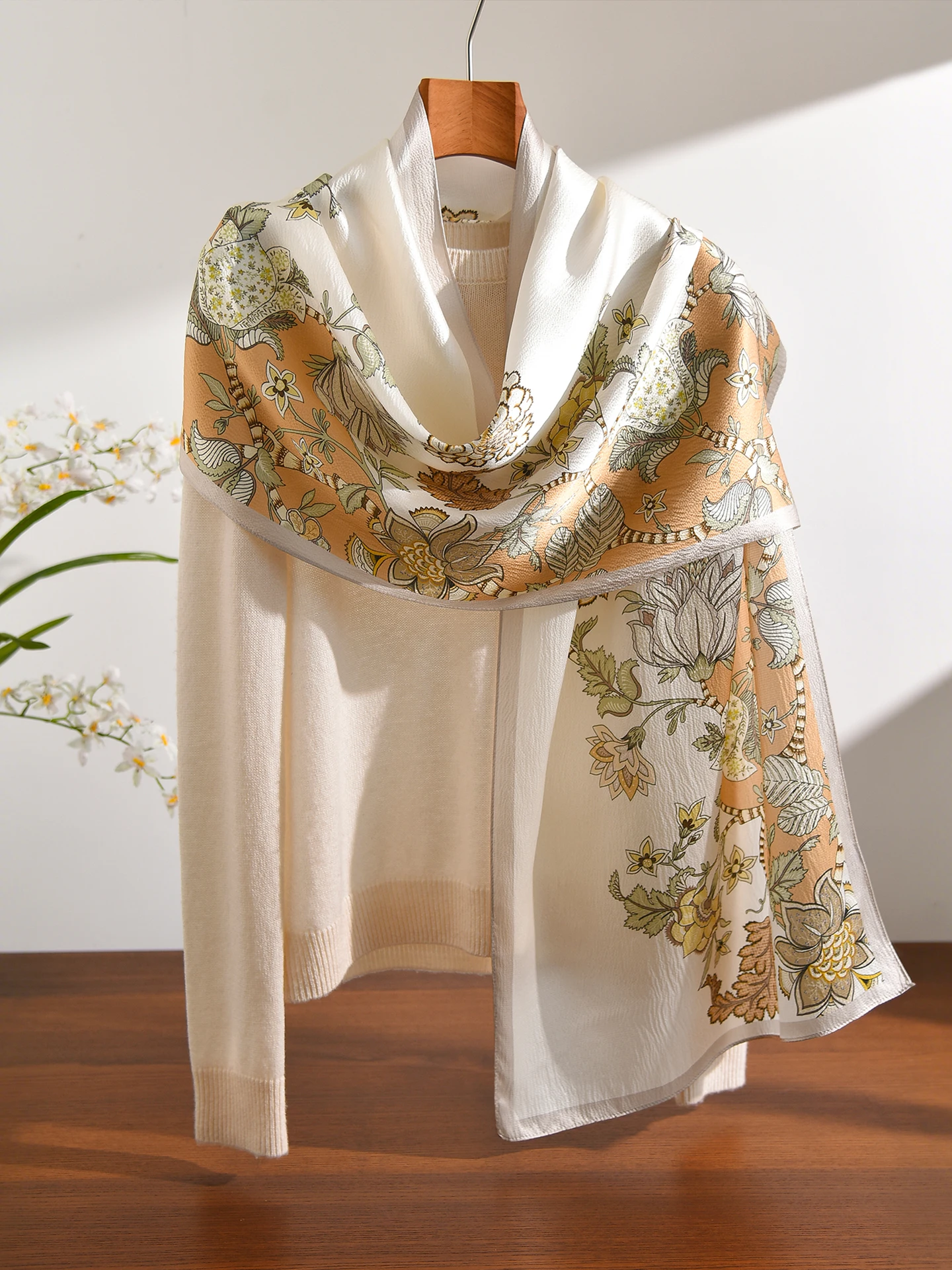 Echarpe-en-soie-ele-mommy-sle-toucher-luxueux-satin-perle-foulard-d'epaule-imprime-floral-chinois-echarpe-longue-polyvalente