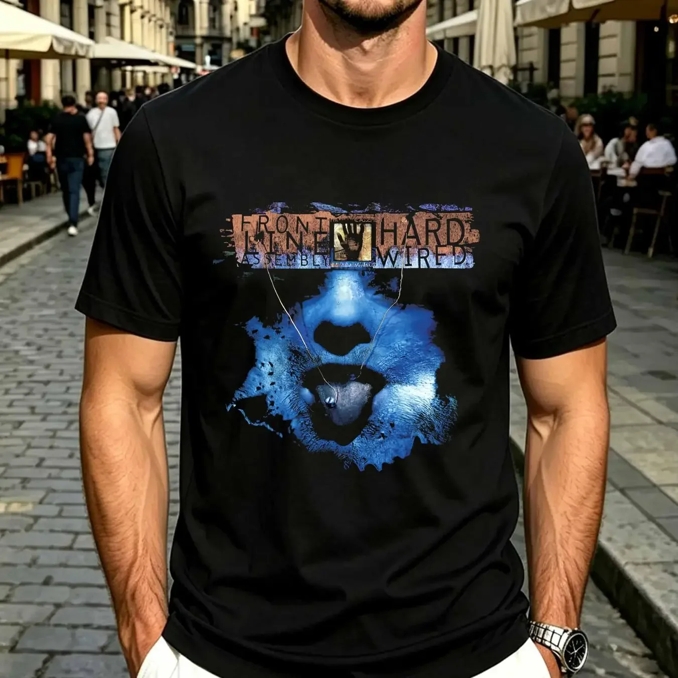 washed T Shirt Front Line Assembly Skinny Puppy Full Size S 5XL TR1817 vintage Washed Slightly Comfortable streetwear Versatile