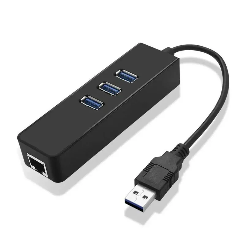 

Usb3.0 To Rj45 Gigabit Network Card With Hub3.0 And Hub Driverless Ethernet Adapter Converter For Computers