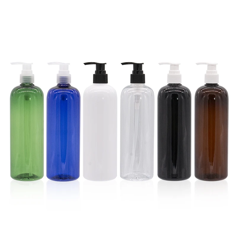 

500ML 15pcs White Plastic Bottle With Lotion Pump 500CC Shampoo Shower Gel Packaging Bottle Empty Cosmetic Container Liquid