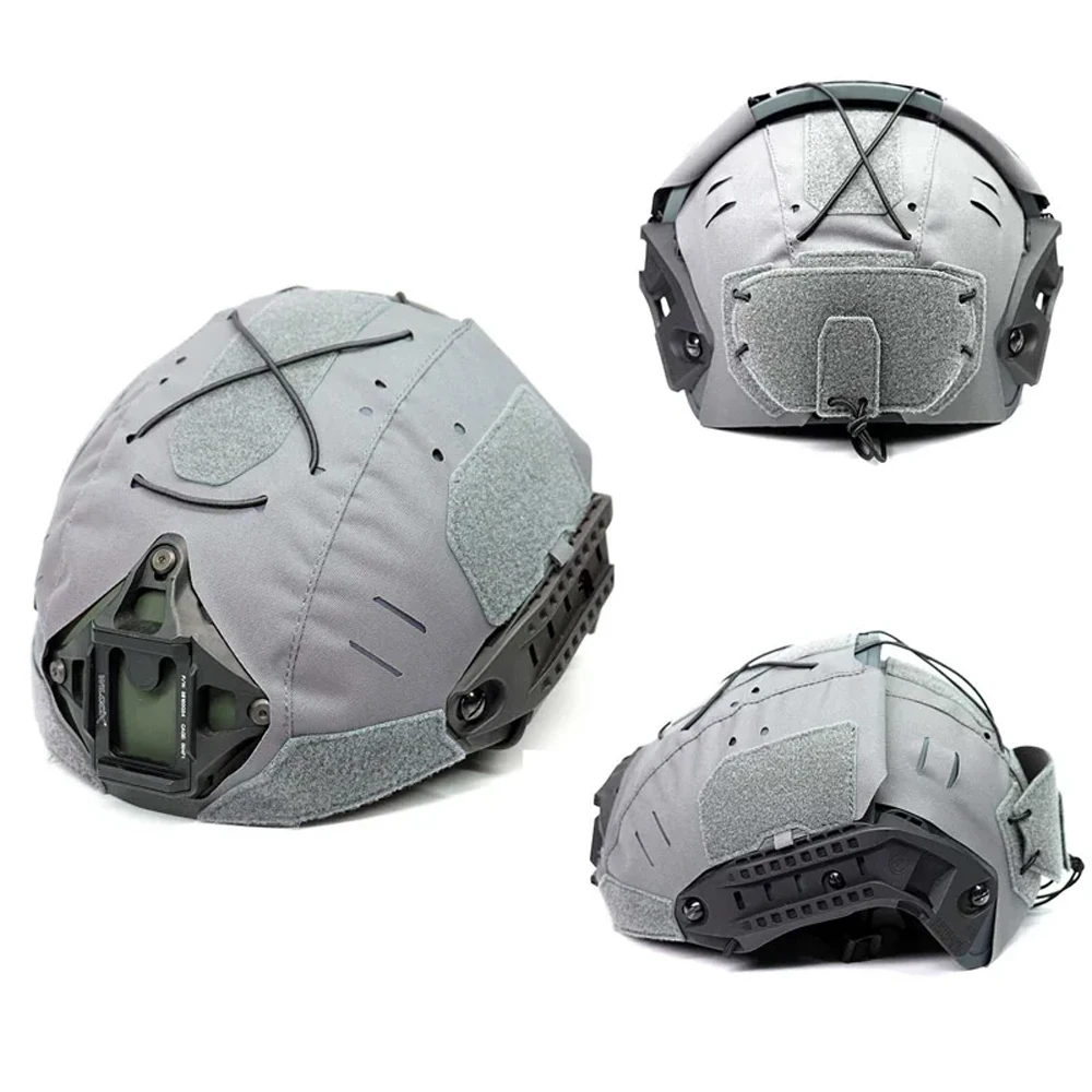 Cp af-exterior capacete proteção capa, camuflagem tecido, corte a laser, duas peças