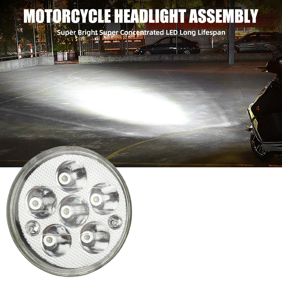 5.49 Inch Round LED Motorcycle Headlight superbright LED for DRL Headlight Turn Signal Hi Low Beam Motorcycle Accessories 12v