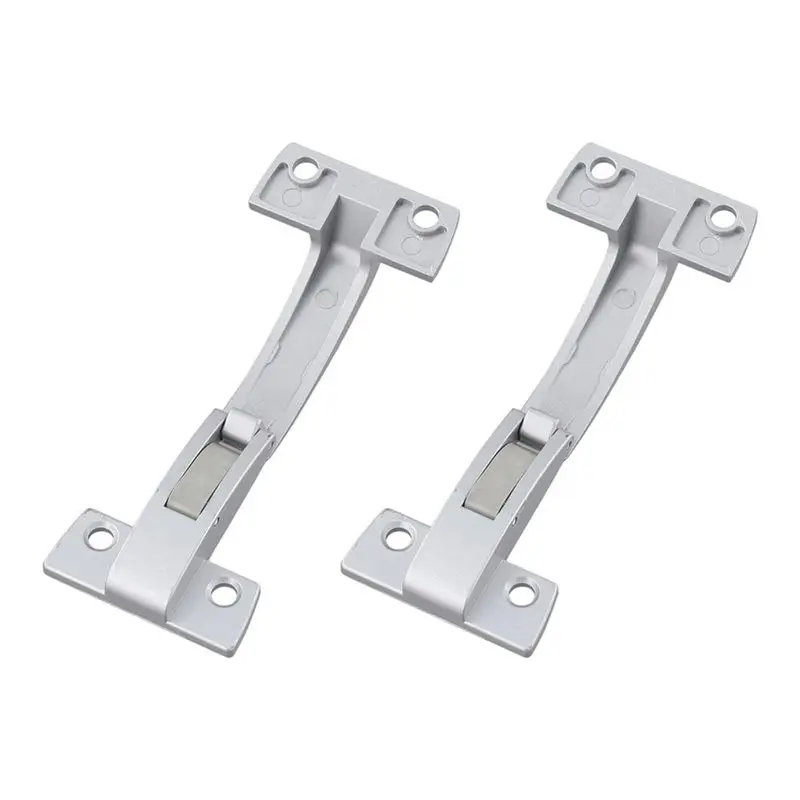 ABYN-Folding Door Hinge For Cabinet Furniture- Zinc Alloy 124X50mm Flip Over Design In Silver, Space-Saving Style