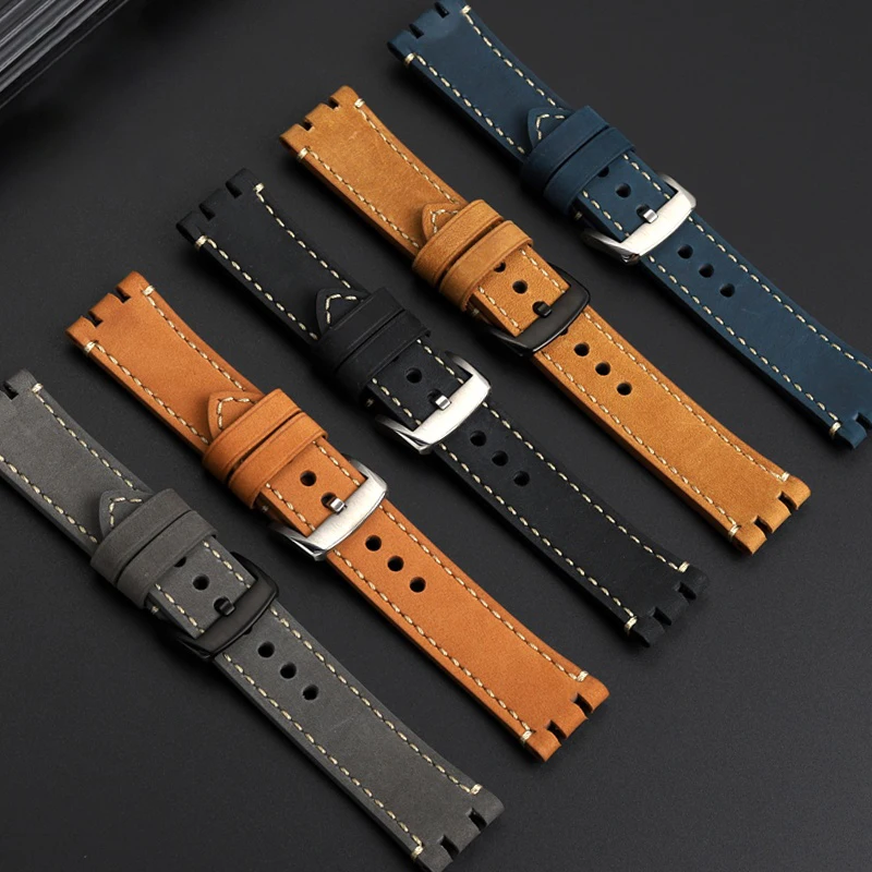 T115417 Bracelet 22mm For Tissot 1853 Racing Series T115.417 Band Moto GP Retro Matte Cowhide Watch strap belt hex screwdriver