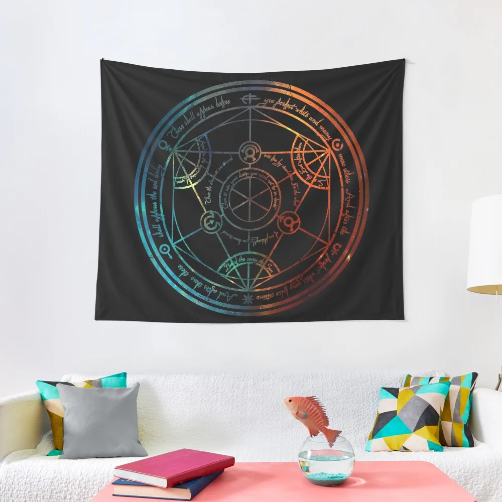 

Space Nebula Human Transmutation Circle Tapestry Nordic Home Decor Room Decore Aesthetic Tapestry