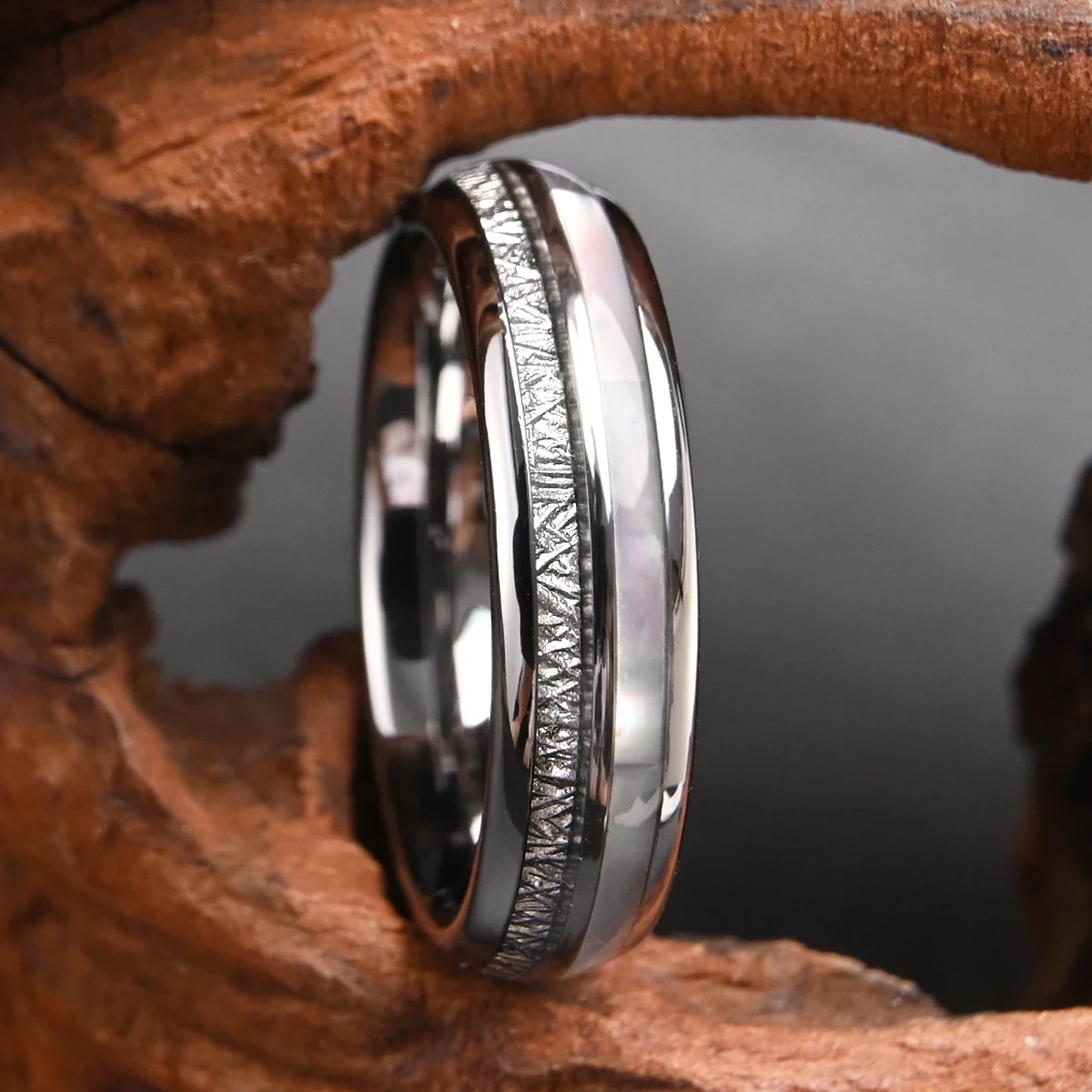 Verlobungsring Damenringe Minimalistischer Wolframring Paarringe Damenschmuck Accessoires Schmuck Herrenring – Detail 6