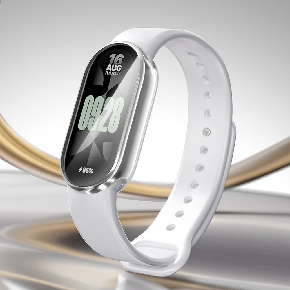 حافظة لهاتف Xiaomi Mi Band 9 ملحقات الساعة بأشرطة شاملة ناعمة من مادة البولي يوريثان الحراري وغطاء حماية للشاشة MiBand 9 #4