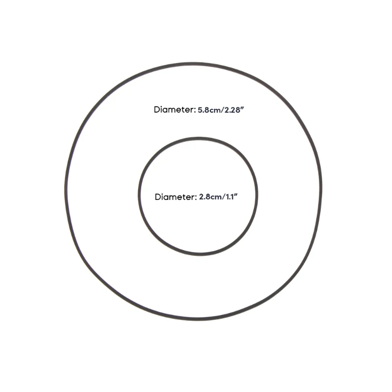 2Pcs/ Set Replacement Turntable Belt for RQ CW05 Equipment Phonograph Gramophone Belts 9cm 4cm