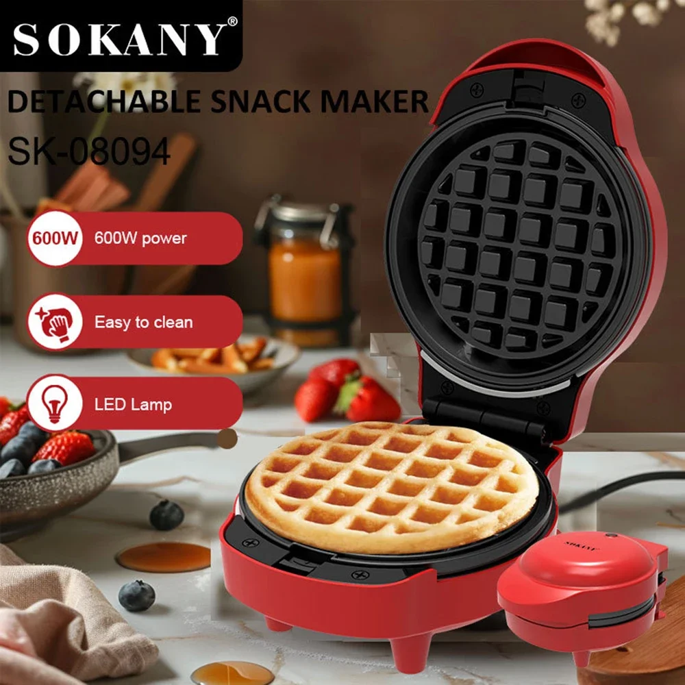 

Mini Waffle Maker for Waffles,Paninis,Hash Browns and Other Breakfast or Snacks, With Easy To Clean,Non-Stick Cooking Surfaces