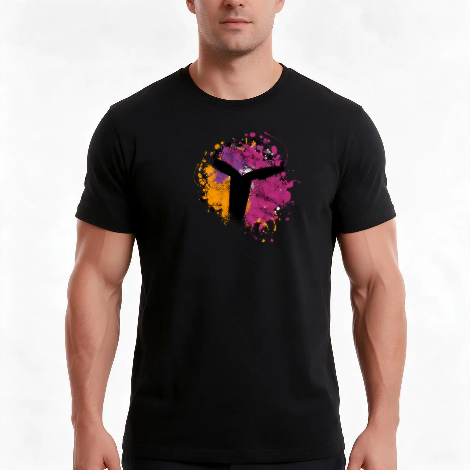 Spectre Five Splash T-Shirt Summer Casual Cotton Tee Oversized Streetwear Tops Vintage Graphic Print Loose Fit Short Sleeve