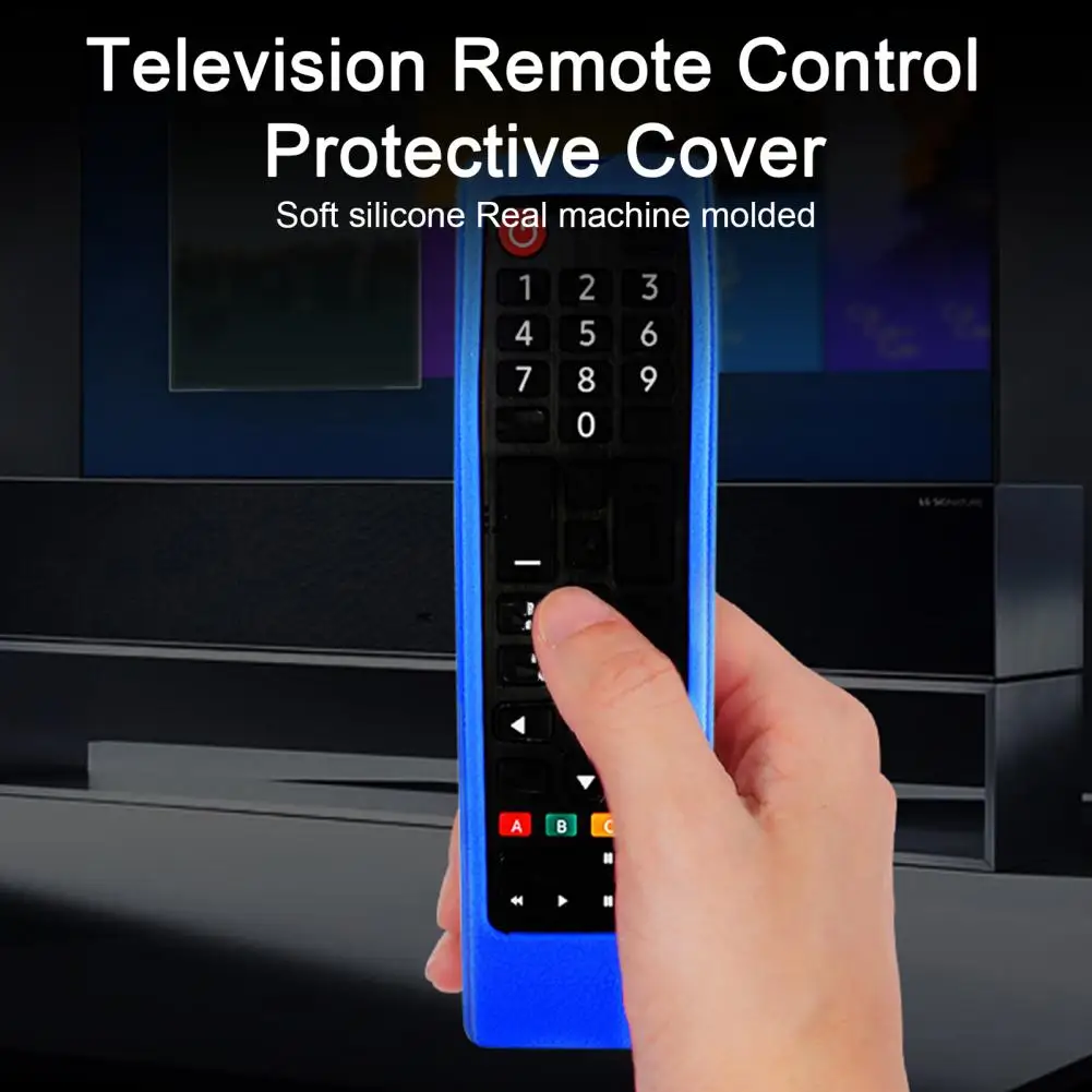 Multicolor  TV Remote Cover Wear-Resistant Smart LCD TV Controller Case Non-slip Solid Color Remote Control Cover