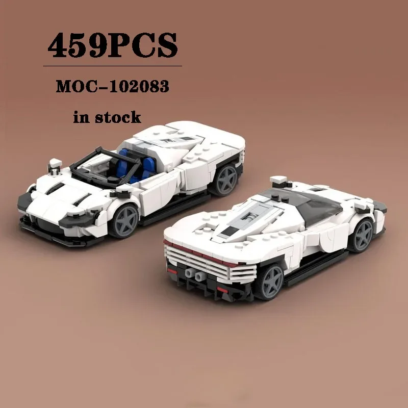 

Building Block MOC-102083 Convertible Sports Car Splicing Assembly Model 459PCS Puzzle Education Birthday Gift Christmas Toy