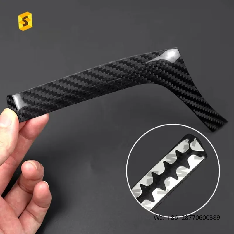 

ES Real Carbon Fiber Car Accessories for BMW F30 F31F34 F32 F33 F36 Carbon Fiber Right Air Outlet Frame Sticker Cover