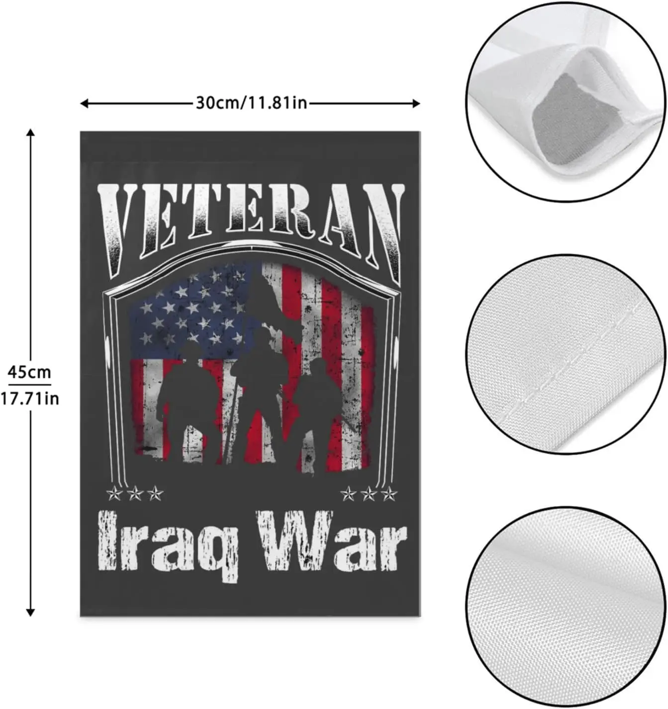 Yard Flags Veteran Iraq War Garden Flags One SizeHumorous Outdoor Flags Outdoor Small Garden Flag One Size Double Sided Yard Dec